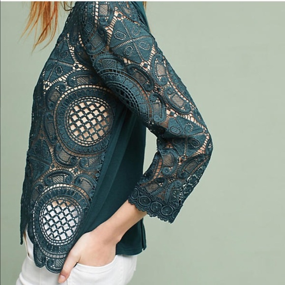 Anthropology lace medallion top - Picture 4 of 4